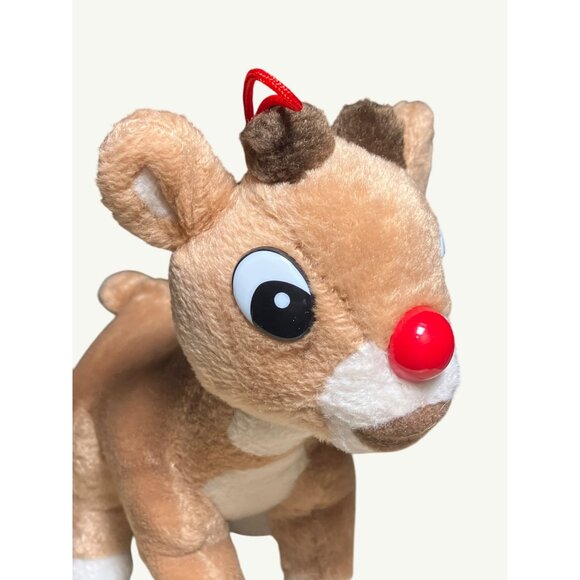 Rudolph The Red-Nosed Reindeer Plush Toy Ornament - Picture 2 of 10
